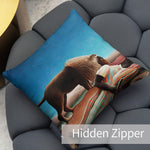 Art Abstract Throw Pillow Covers Pack of 2 18x18 Inch (The Sleeping Gypsy by Henri Rousseau) - Berkin Arts