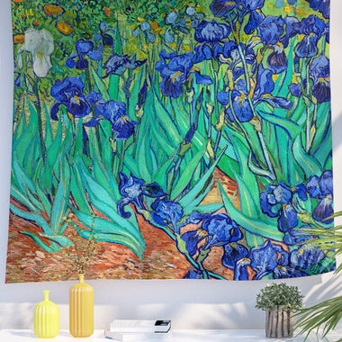 Art Flower Tapestry (lrises by Vincent Van Gogh) - Berkin Arts