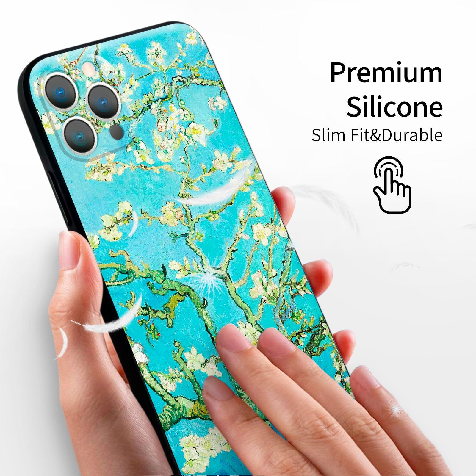 iPhone 12 Pro Max Silicone Case Almond blossom by Vincent van Gogh