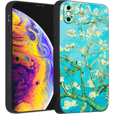 iPhone X/iPhone XS Case Silicone Cute(Almond blossom by Vincent van Gogh) - Berkin Arts